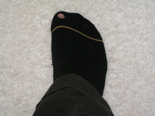 All my socks must face this fate.