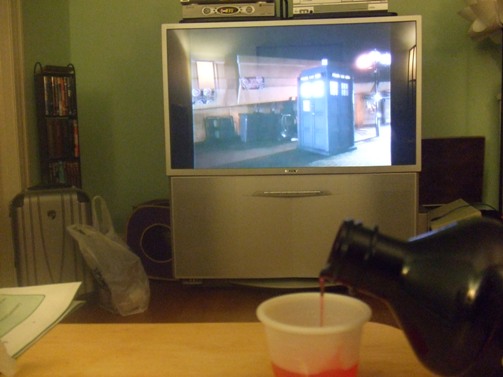 Cough medicine and the Tardis.
