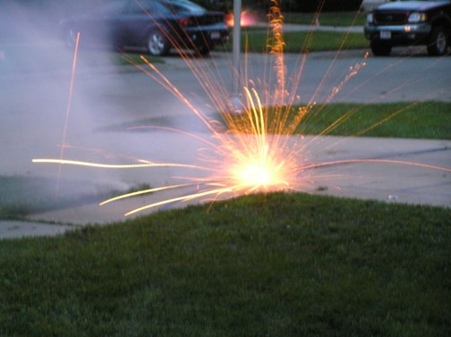 A cool firework shot.