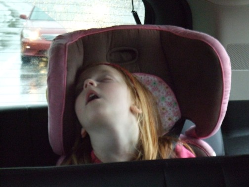 Tara's open mouth led me to share a childhood memory of my mom sleeping like this.