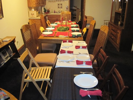 The calm before the feast.
