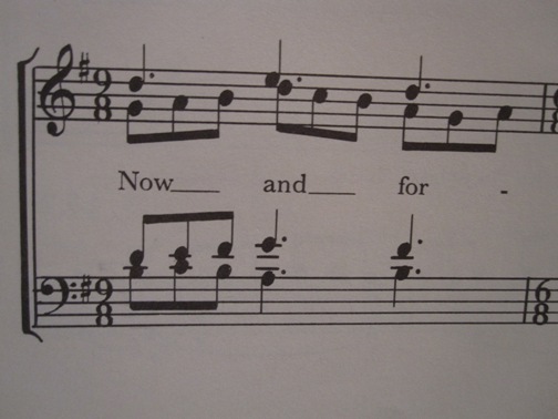 Those are four ledger lines in the tenor part.  Four, I tell you.