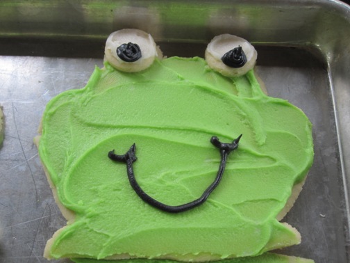 They were actually cookies, not real frogs.