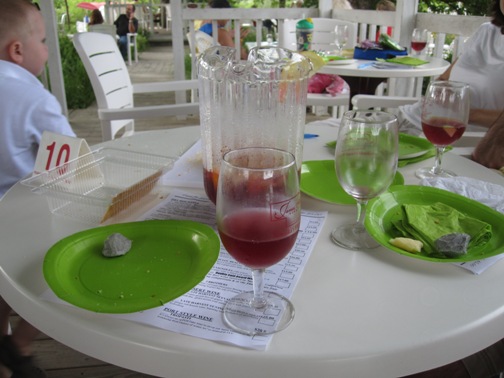 We sipped sangria as we tried to decide what our favorite wines of the day were.