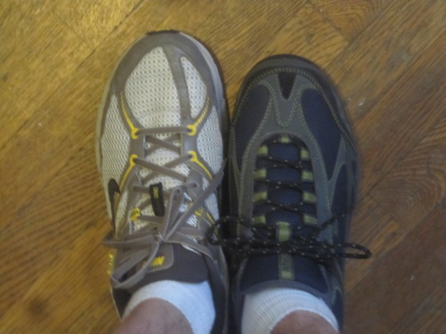 In the interest of full disclosure, I should say that the shoe on the left is a bigger size.