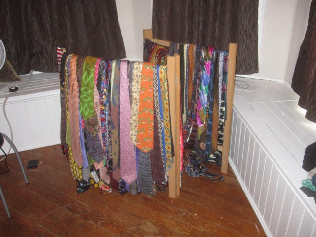 This tie rack is from IKEA too.  It was sold as a drying rack.