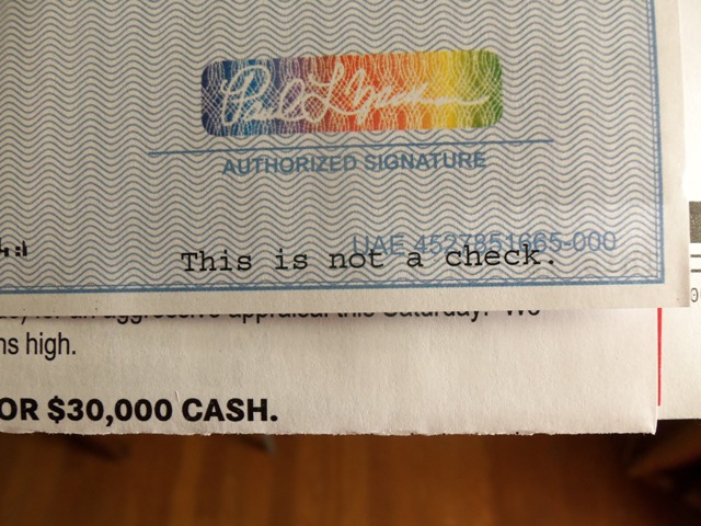 This is not a check.