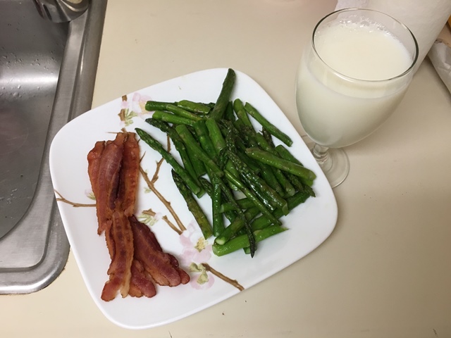 Bacon and asparagus...  Mmm...