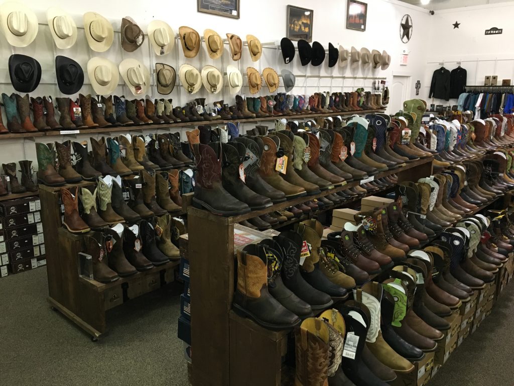 So many boots...
